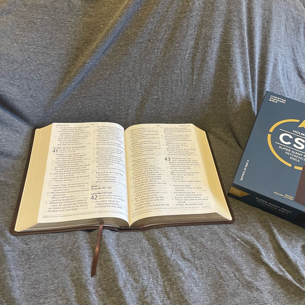 Holman - Christain Standard Bible - Super Giant Print - Brown Leather